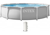 INTEX PRISM FRAME Okrúhly bazén 366 × 76 cm s kartušovou filtráciou 220–240V 26712ND