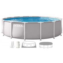 INTEX PRISM FRAME Okrúhly bazén 427 × 107 cm s kartušovou filtráciou 220–240V 26720ND