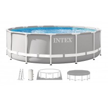 INTEX PRISM FRAME Okrúhly bazén 427 × 107 cm s kartušovou filtráciou 220–240V 26720NP