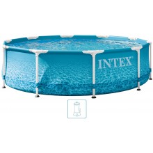 INTEX METAL FRAME BEACHSIDE Bazén 305 × 76 cm s filtráciou 12V 28208GN