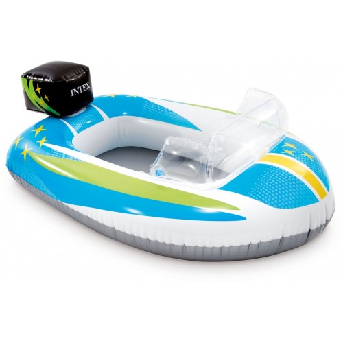 INTEX Nafukovací čln modro biely 59380NP