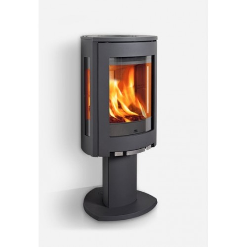 Jotul F 373 CB krbové kachle čierny lak, ohnisko s liatinovou nohou 350972+350974