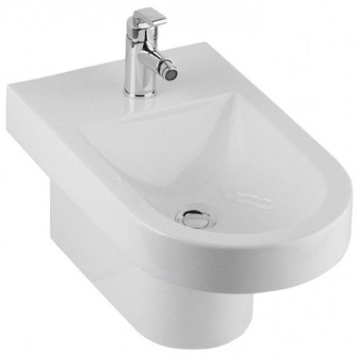 KOLO Quattro bidet závesný s otvorom pre batériu, bez prepadu, Reflex K65110900