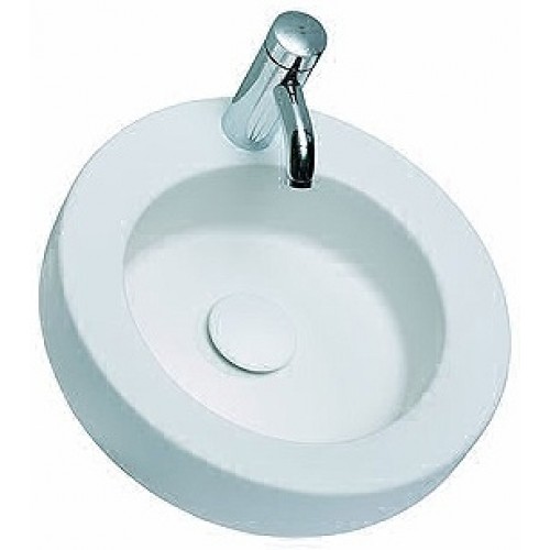 KOLO Cocktail umývadlo okrúhle 45 cm, na dosku, s otvorom pre batériu, Reflex L31645900