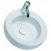 KOLO Cocktail umývadlo okrúhle 45 cm, na dosku, s otvorom pre batériu, Reflex L31645900