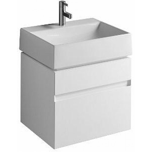 KOLO Quattro skrinka pod umývadlo 60 cm, závesná, lesklá biela 89353