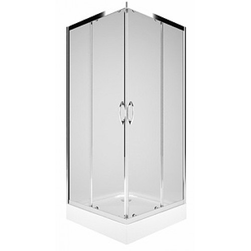 KOLO Rekord štvorcový sprchovací kút 90 x 90 cm, posuvné dvere, číre sklo PKDK90222003