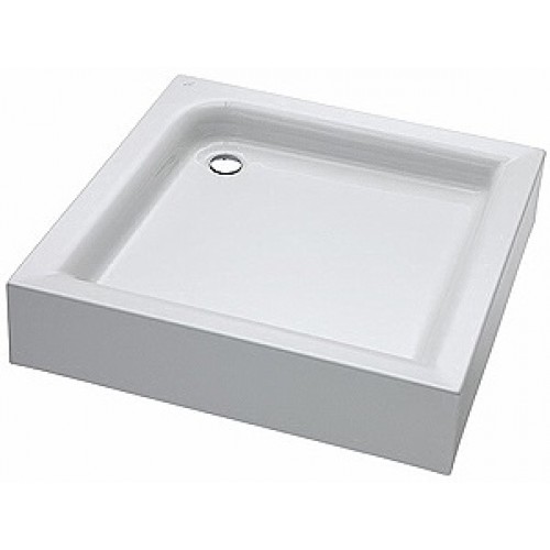 KOLO Standard Plus štvorcová sprchová vanička 80 x 80 cm s integrovaným panelom XBK1480000