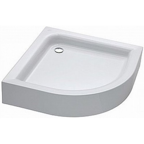 KOLO Standard Plus štvrťkruhová sprchová vanička 80 x 80 cm s integ. panelom XBN1480000