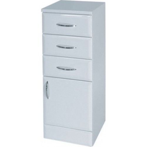 Intedoor Klasik nízka kúpeľňová skrinka na sokli pravá drevodekor 63 KSN30P/63