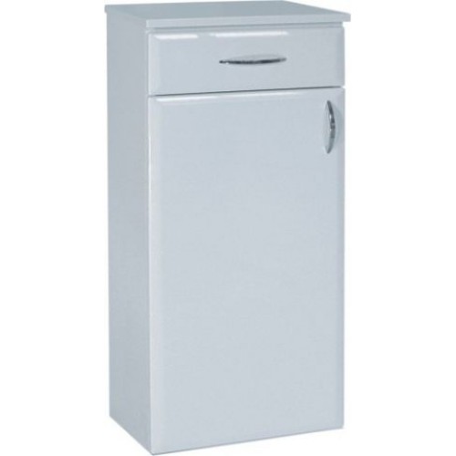 Intedoor Klasik nízka kúpeľňová skrinka závesná ľavá drevodekor 84 KSN35LZ/84