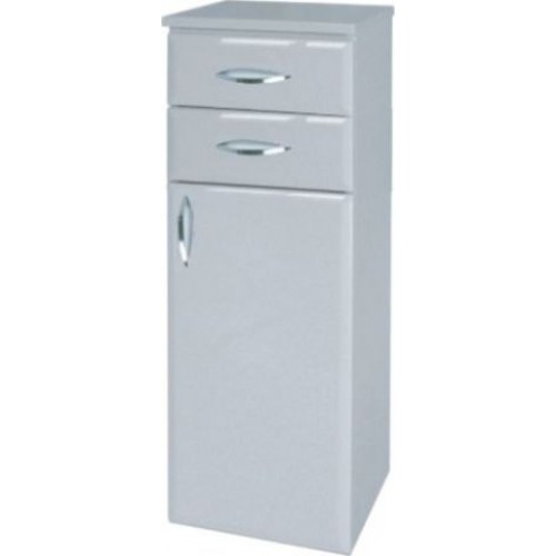 Intedoor Klasik stredná kúpeľňová skrinka závesná pravá drevodekor F25 KSS35PZ/F25