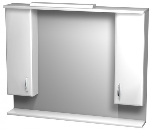 INTEDOOR KLASIK zrkadlová stena 100x80 cm s osvetlením wenge ZS 100 55