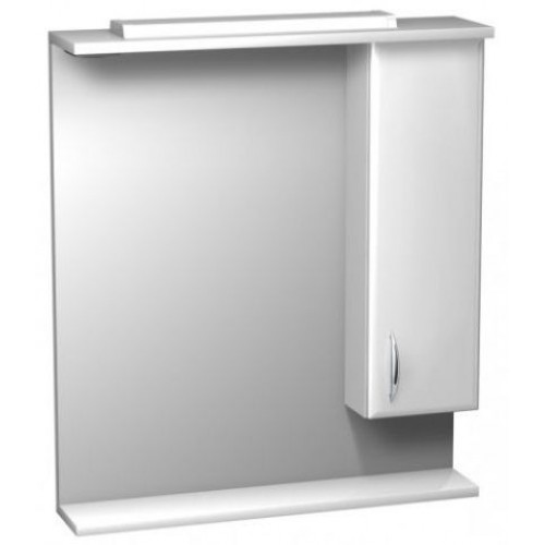 INTEDOOR KLASIK zrkadlová stena 70x80 cm s osvetlením pravá wenge ZS 70 P 55