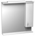 INTEDOOR KLASIK zrkadlová stena 80x80 cm s osvetlením pravá biela ZS 80 P 01
