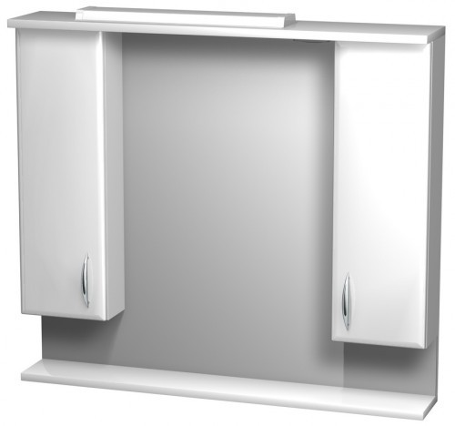 INTEDOOR KLASIK zrkadlová stena 90x80 cm s osvetlením biela ZS 90 01