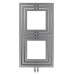 SAPHO LIBRA DUAL L-611 vykurovacie teleso 600x1110mm, 694 W, biela