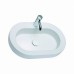 KOLO Cocktail umývadlo oválne 65 cm, na dosku, s otvorom pre batériu, Reflex L31665900