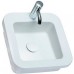 KOLO Cocktail umývadlo štvorcové 45 cm, zápustné, s otvorom pre batériu, Reflex L31846900