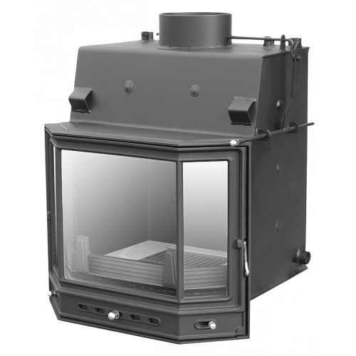 Lechma PL-190 Plus PSD teplovodná krbová vložka 15 kW, 2,5 bar AQR-PSD15-SPLUS