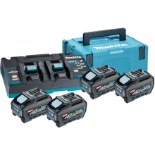 Makita 191U42-2 Súprava Li-ion XGT 40V 4xBL4050F+1xDC40RB+Makpac