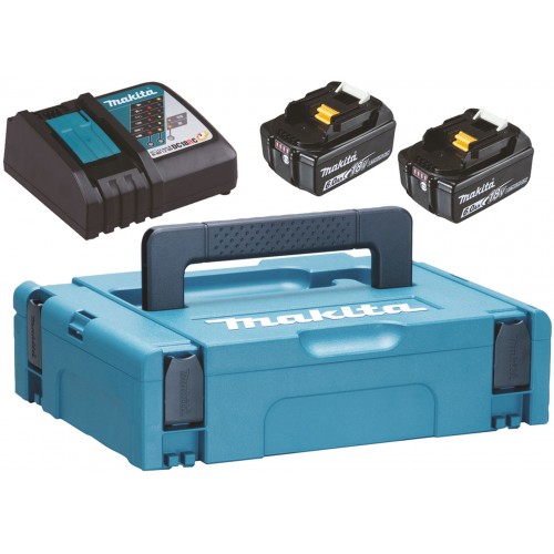 Makita Sada Li-ion LXT 18V 2xBL1860B + DC18RC nabíjačka + kufor 198116-4