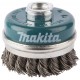 Makita D-24131 Miskovitá kefa z oceľového drôtu - spletený 75mm