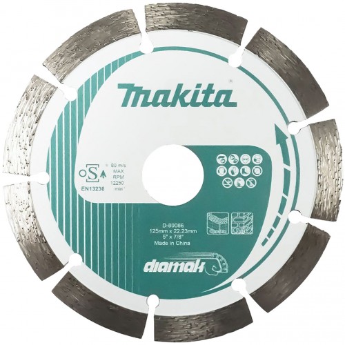 Makita D-80086 Diamak segmentový kotúč 125x22,23 Makita D-80086 Diamak segmentový kotúč 125x22,23