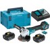 Makita DGA514RTJU Aku uhlová brúska 125mm, Li-ion (2x5,0Ah(18V) Makpac