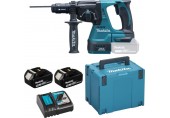 Makita DHR243RTJ Akumulátorové kombinované kladivo SDS-Plus LXT (18V/2x5,0Ah) Makpac