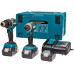 Makita DLX2180TJ1 Aku súprava DHP484+DTD153 Li-ion LXT 18V/5,0Ah