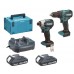 Makita DLX2580V01 Akumulátorová sada DHP490+DTD158 Li-ion LXT (2×2,0 Ah/18V), Makpac