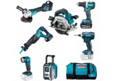 Makita DLX7018TX1 Aku sada DDF484+DGA513+DHS661+DJR186+DML815+DMR115+DTD146+(3x18V/5,0A)