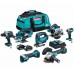 Makita DLX7019TX1 Aku sada DDF486+DGA504+DHS660+DJV182+DKP181+DTD153+DTM52+(2x18V/5,0Ah)