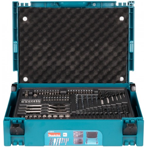 Makita E-24913 Súprava bitov a vrtákov 70 ks Makpac Makita E-24913 Súprava bitov a vrtákov 70 ks Makpac