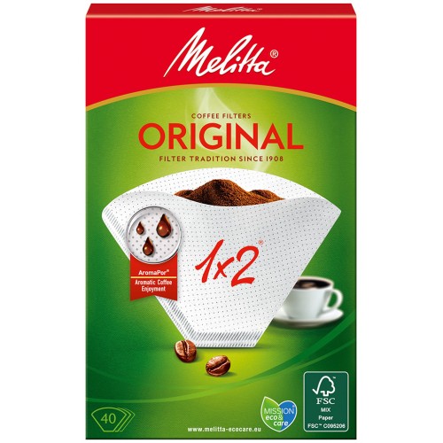 Melitta Kávové filtre Original 1x2 / 40ks