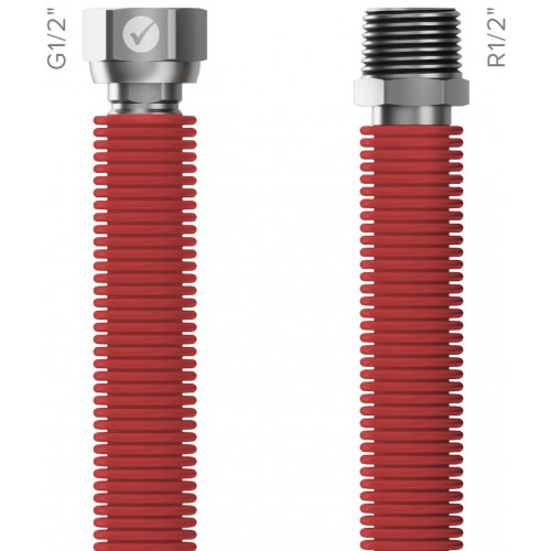 MERABELL Aqua Flexi Hadica R1/2"-G1/2" 30-60cm - 1ks červená M0039