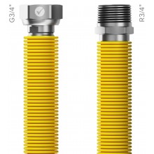 MERABELL Gas Flexi Hadica R3/4"-G3/4" 30-60cm - 1ks žltá M0043