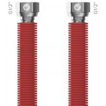 MERABELL Aqua Flexi Hadica G1/2"-G1/2" 30-60cm - 1ks červená M0052