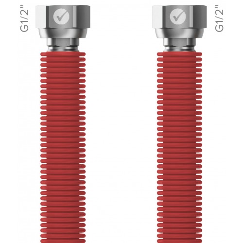 MERABELL Aqua Flexi Hadica G1/2"-G1/2" 30-60cm - 1ks červená M0052