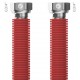 MERABELL Aqua Flexi Hadica G3/4"-G3/4" 30-60cm - 1ks červená M0054