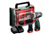 Metabo PowerMaxx BS Basic Set Akumulátorová vŕtačka so skrutkovačom ( 12V, 2x 2 Ah) 600080