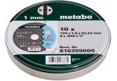 Metabo 10 rezných kotúčov SP 125x1,0x22,23 Inox, TF 41 616359000