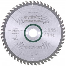 Metabo "Multi Cut Professional" Pílový kotúč 216x30, Z60 FZ/TZ, 5 ° NEG. 628083000