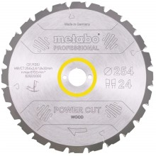 Metabo Pílový list „power cut wood - professional“, 254x30, Z24 WZ 5° neg. 628220000