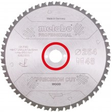 Metabo Pílový list „precision cut wood - professional“, 254x30, Z48 WZ 5° neg. 628221000