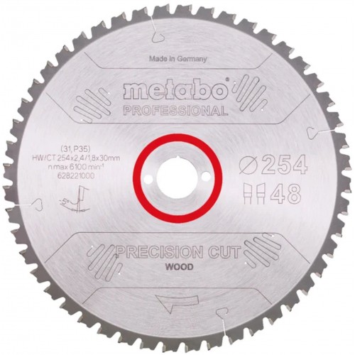 Metabo Pílový list „precision cut wood - professional“, 254x30, Z60 WZ 5° neg. 628222000 Metabo Pílový list „precision cut wood - professional“, 254x30, Z60 WZ 5° neg. 628222000