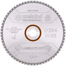 Metabo Pílovu list "laminate cu - professional", 254x30 Z66 FZ/TZ 0° 628446000