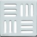 ALCAPLAST Mriežka 102 × 102 nerez MPV004