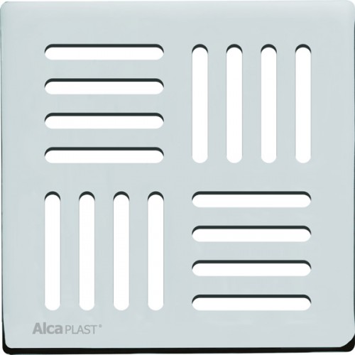 ALCAPLAST Mriežka 143 × 143 nerez MPV005
